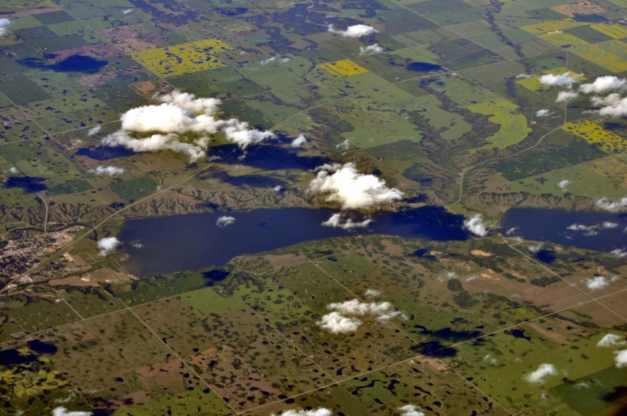 Aerial - Mission Lake, Saskatchewan 01 - white balanced (10619126455)