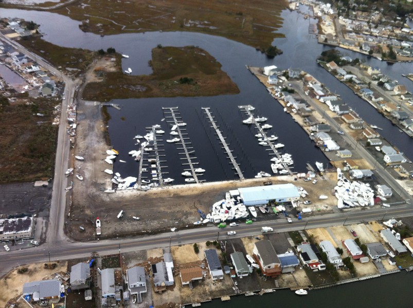 Aerial photo of marina near Edwin B. Forsythe National Wildlife Refuge (NJ) (8147741375)