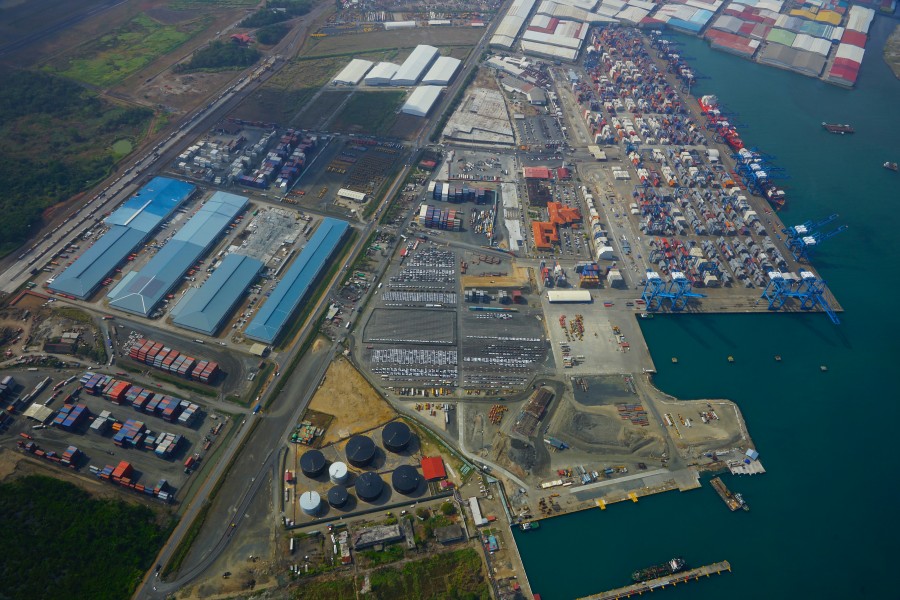 Aerial view Colón Free Trade Zone