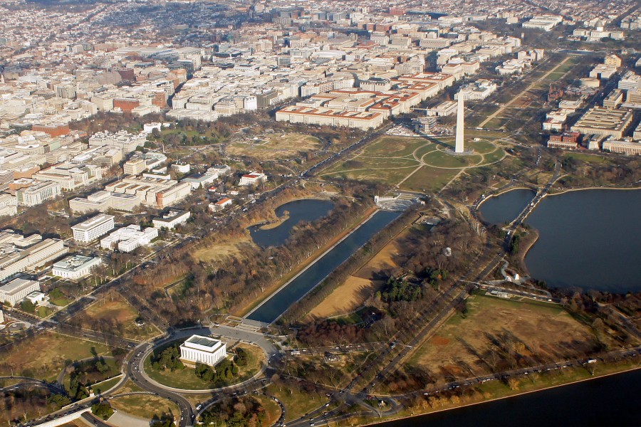 Aerial view National Mall 12 2014 DC 711