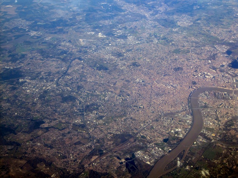 Bordeaux aerial view