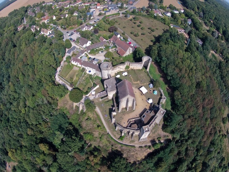 Château de la Madeleine, Chevreuses, Photo aérienne 05