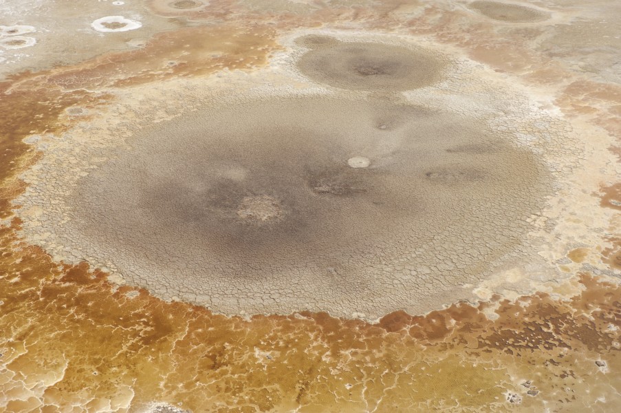 Dead Sea salt formation (Aerial view, 2007)