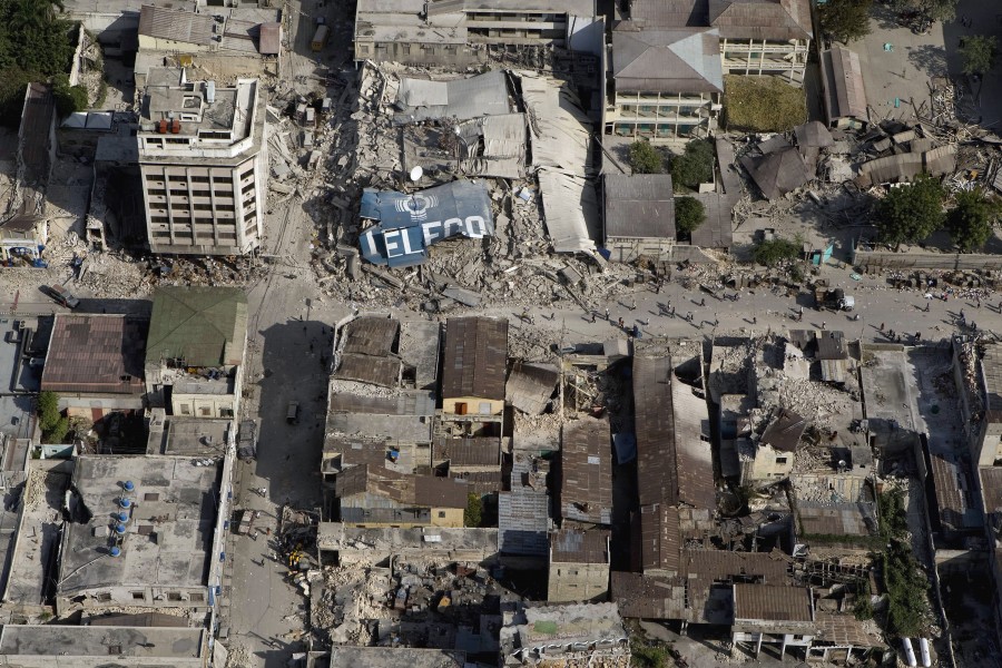 Downtown Port au Prince after earthquake