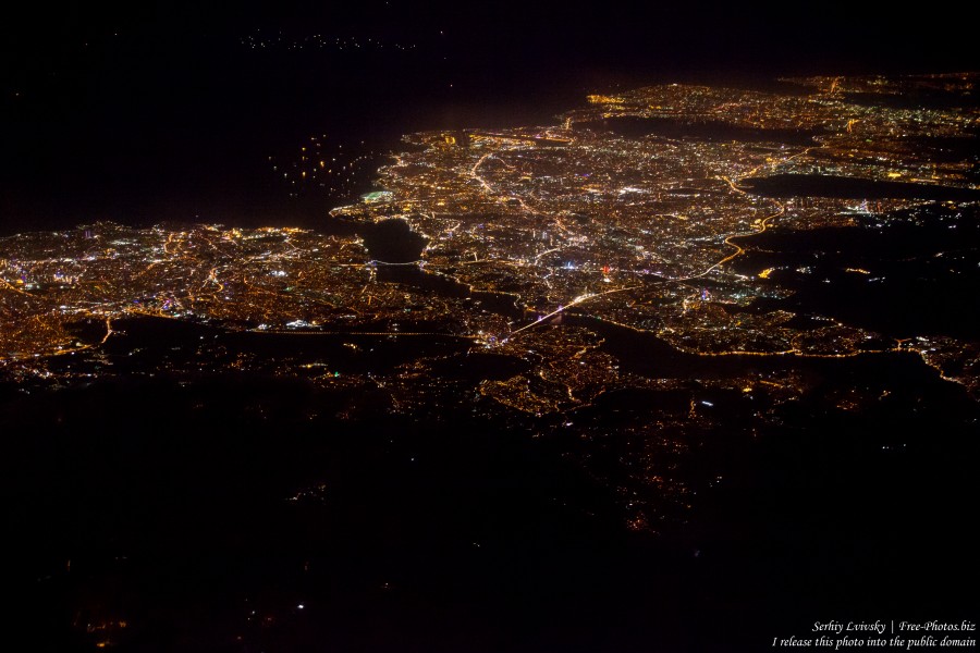 earth from airplane during a Tel-Aviv Kyiv flight in September 2015