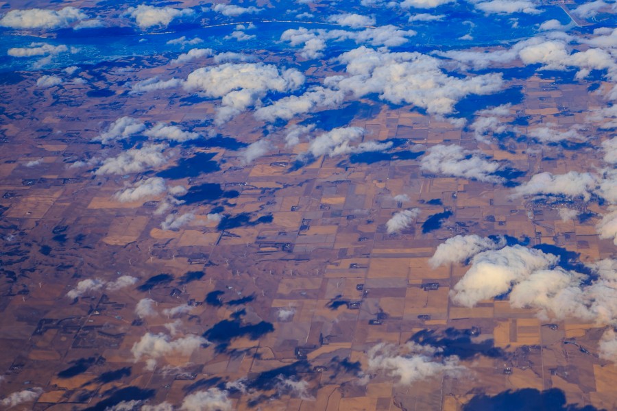 From the air - Miami - Chicago - San Francisco - Vancouver - Great plains wind farm (12260200384)