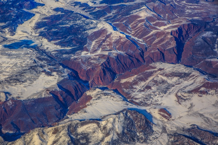From the air - Miami - Chicago - San Francisco - Vancouver - Green River gorge in Colorado (12259773615)