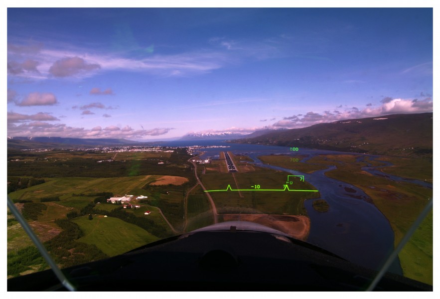 Gripen pilot view to Akureyri (19941108548)