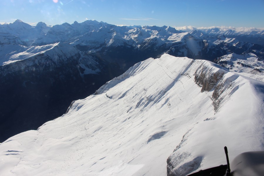 Helikopterflug in den Berner Alpen von Lauterbrunnen ausgehen (2014) -25