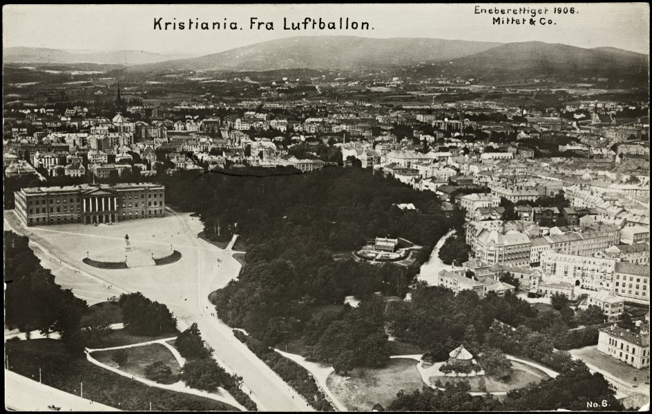 Kristiania. Fra Luftballon, 1906 (11415412386)