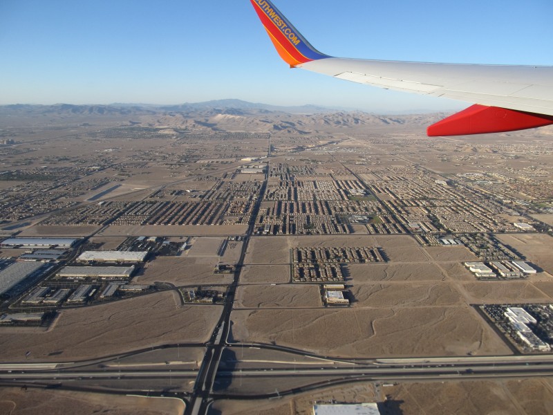 Las Vegas South of Flight Path on Departure from Las Vegas (1) (9181114484)