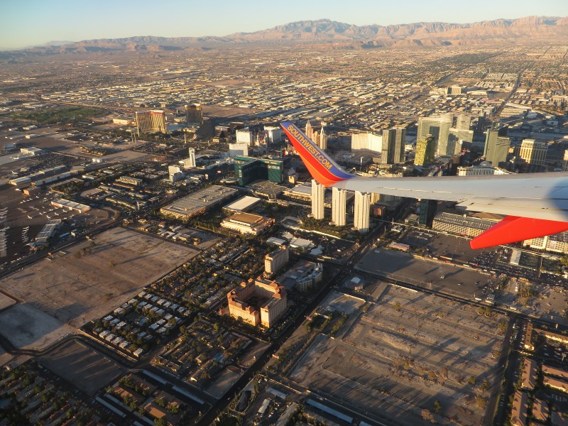 Las Vegas Strip During Takeoff from McCarran International Airport, Las Vegas, Nevada (15517064368)