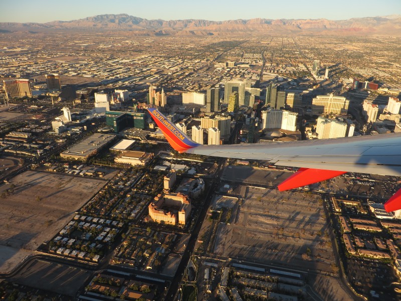 Las Vegas Strip During Takeoff from McCarran International Airport, Las Vegas, Nevada (15517636850)
