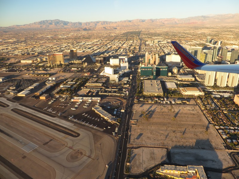 Las Vegas Strip During Takeoff from McCarran International Airport, Las Vegas, Nevada (15702449195)