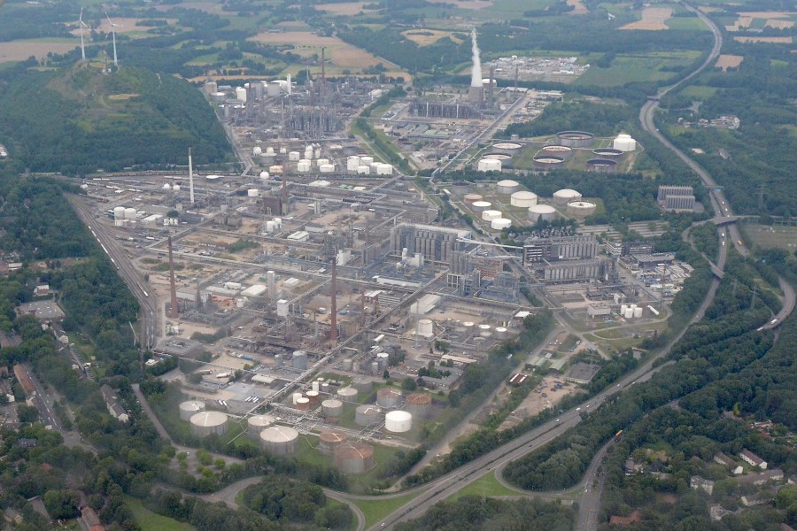 Luftbild Gelsenkirchen Raffinerie Werk Scholven 1