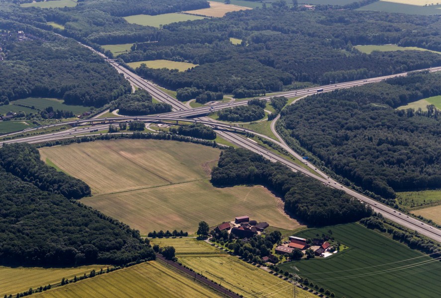 Münster, Autobahnkreuz Münster-Süd -- 2014 -- 9272