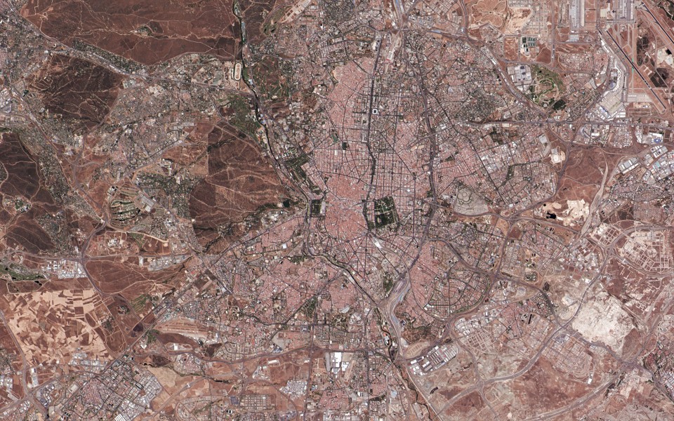 Madrid, Spain (satellite view)