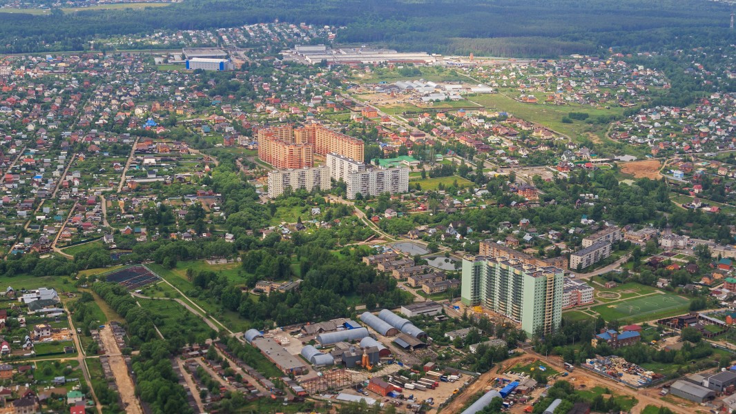 Marushkino in New Moscow - aerial view 05-2015