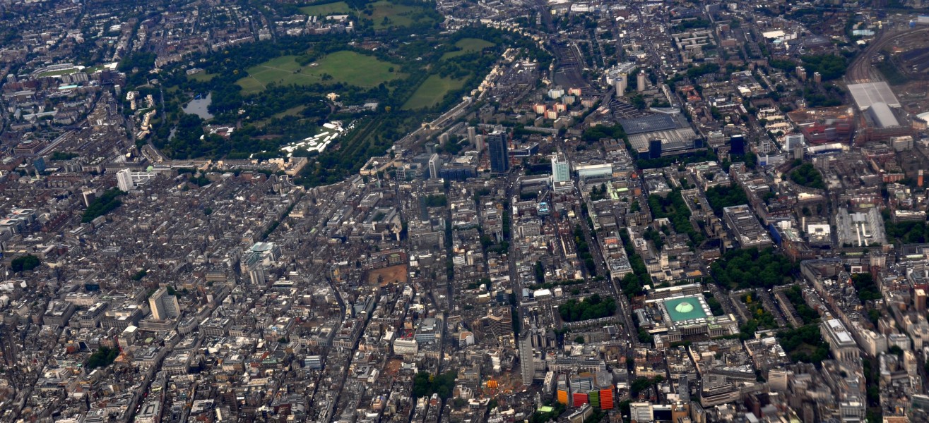 Marylebone Bloomsbury aerial 2011