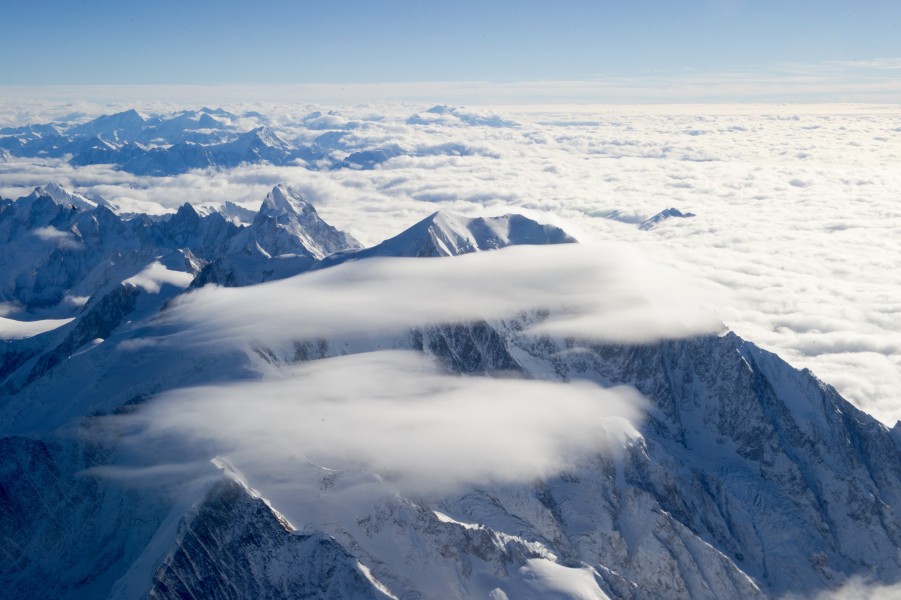 Mont Blanc is Seen from Secretary Kerry's Plane As He Travels From Rwanda to Switzerland For Meetings on Syria (29708465353)
