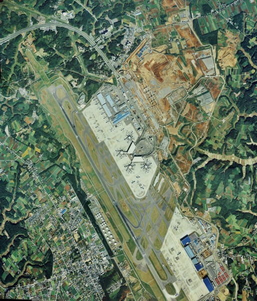 Narita International Airport Aerial photograph 1989
