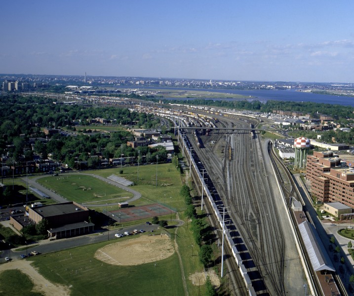 Potomac Yard - aerial 1980s