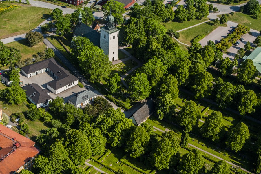 Sollentuna kyrka från luften