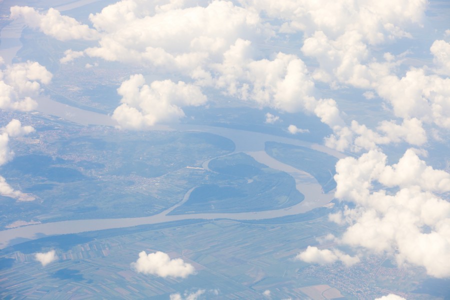 Earth from an airplane somewhere between Lviv and Tivat in August 2014, picture 4