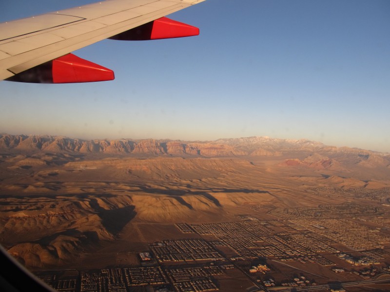 Southwest Las Vegas from Flight Between Las Vegas, Nevada and Orange County, California (6575729219)