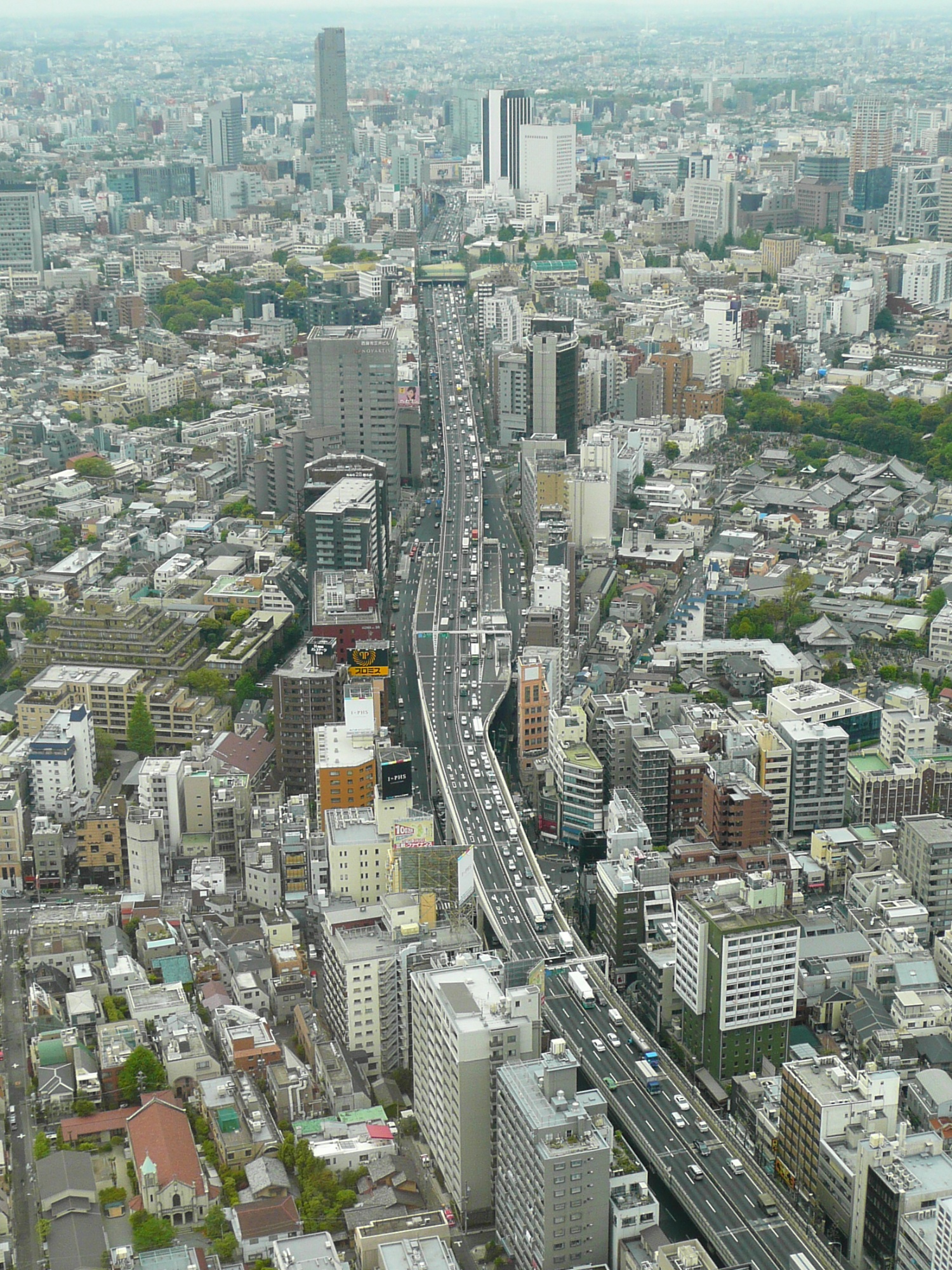 Route 3 (Shuto Expressway) as seen from Roppongi Hills Mori Tower