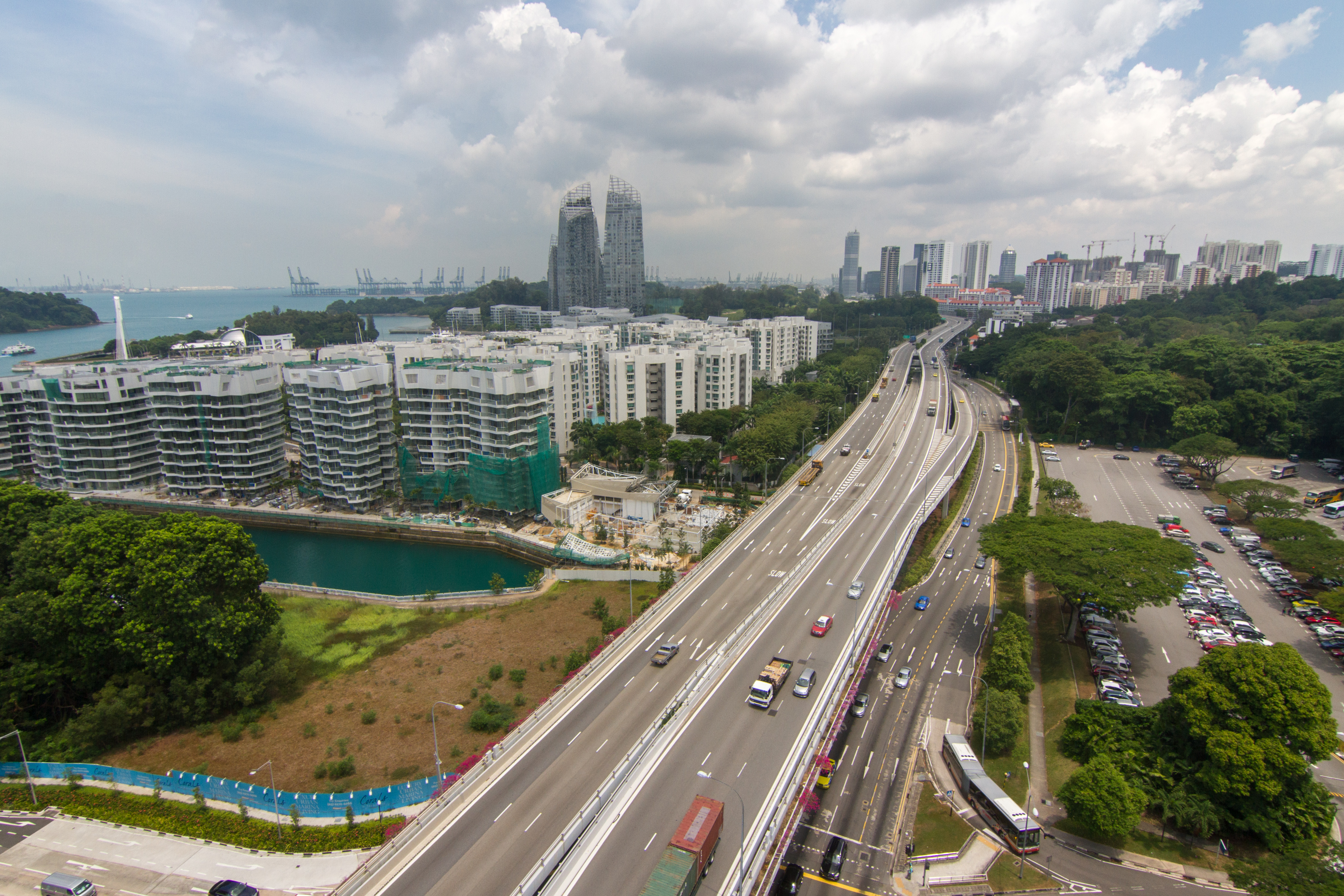 View from Singapore cable car