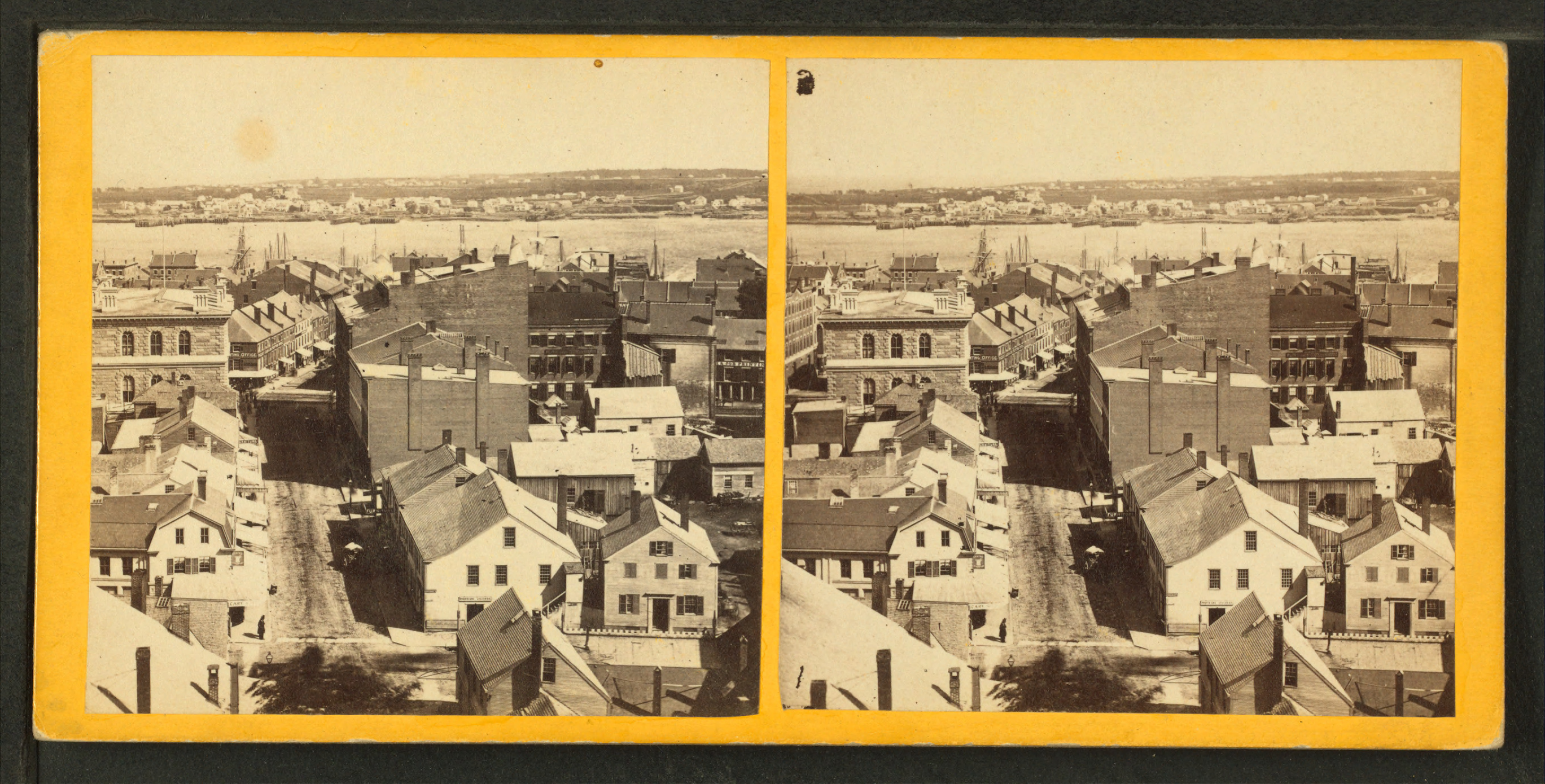 View of Portland, Maine, from Robert N. Dennis collection of stereoscopic views