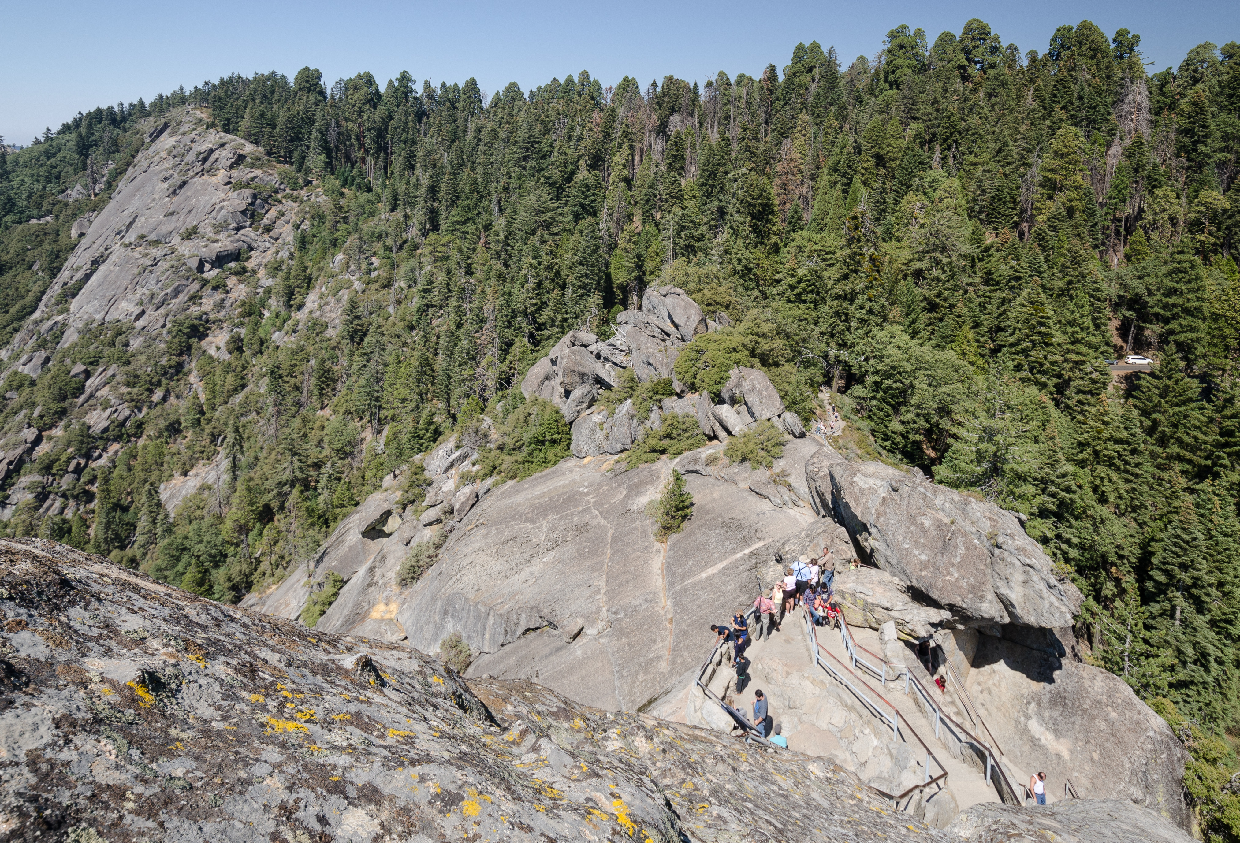 Stairs on Moro Rock with People 2013