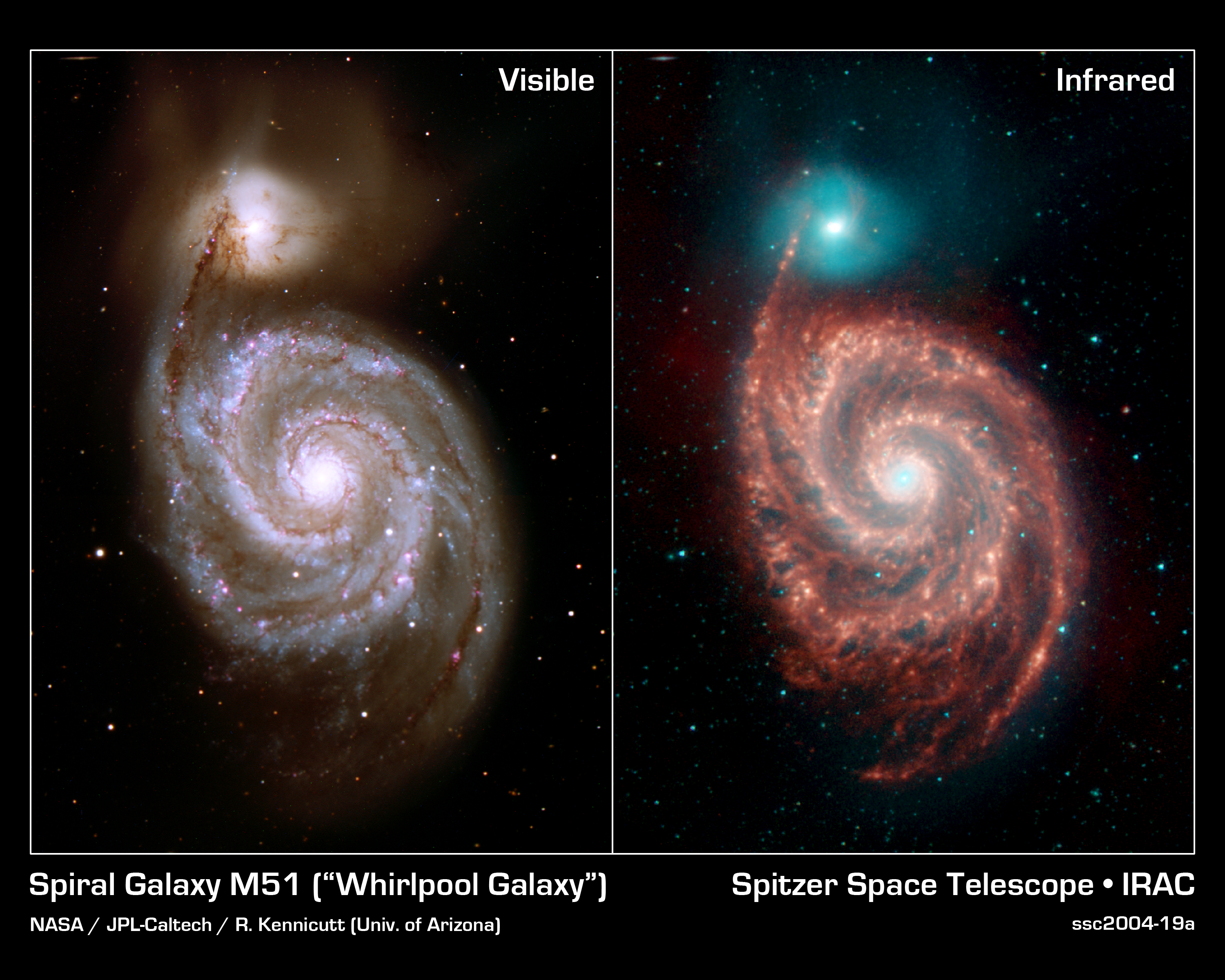 First Peek at Spitzer's Legacy Mysterious Whirlpool Galaxy
