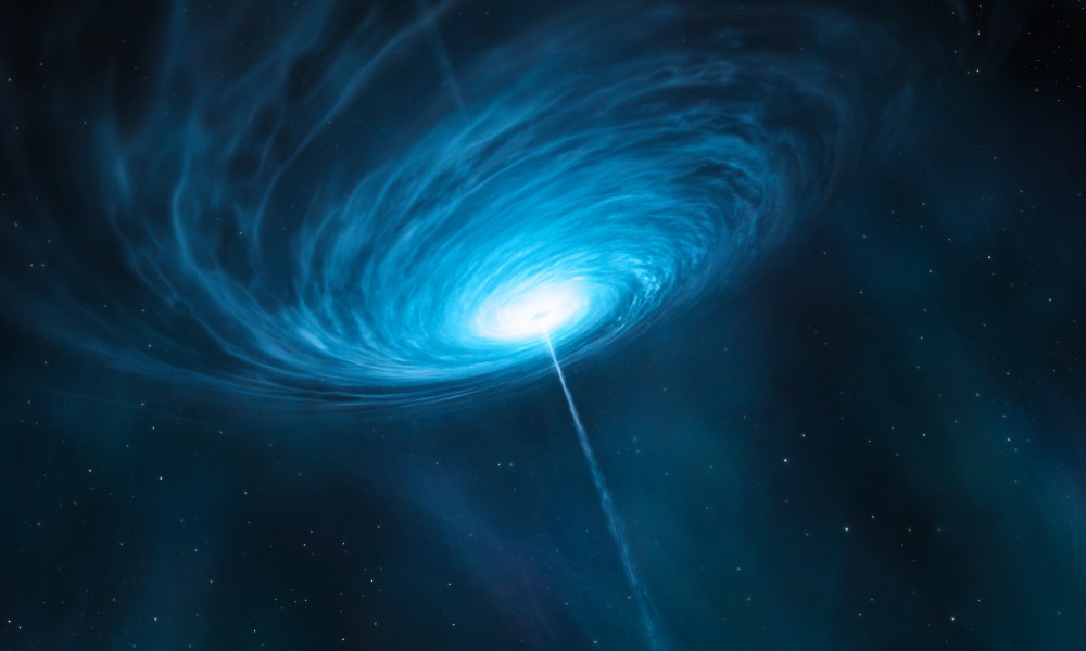 Artist’s impression of the quasar 3C 279