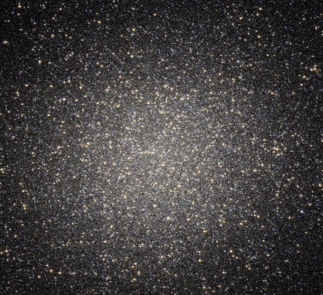 Black hole in NGC 5139 (captured by the Hubble Space Telescope)