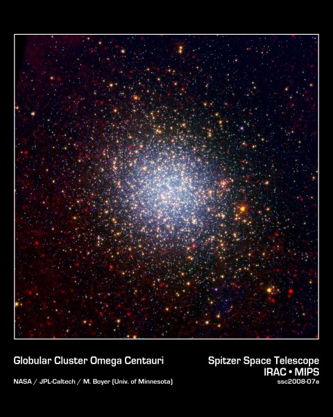 Globular Cluster Omega Centauri Looks Radiant in Infrared