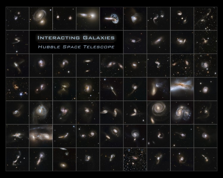 Hubble Interacting Galaxies Poster (2008-04-24)