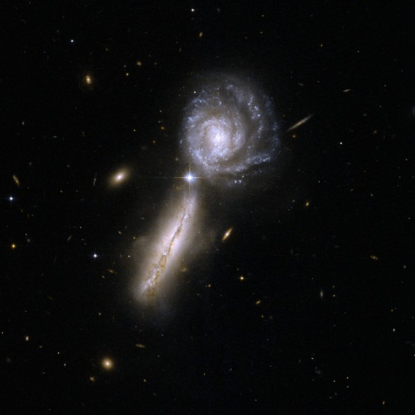 Hubble Interacting Galaxy UGC 9618 (2008-04-24)