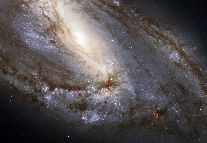 Messier 66 in the Leo Triplet (captured by the Hubble Space Telescope)