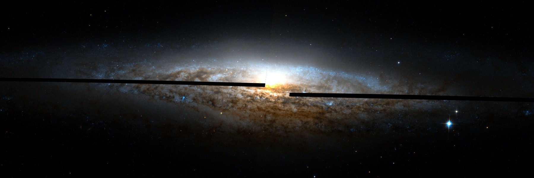 NGC 2683 Hubble mosaic
