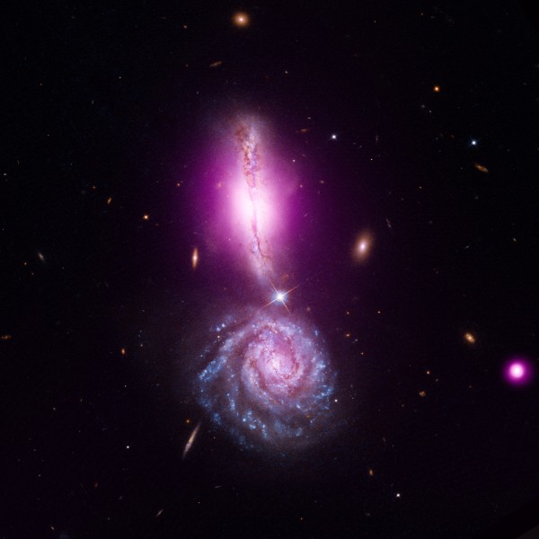 UGC 9618, Chandra + Hubble