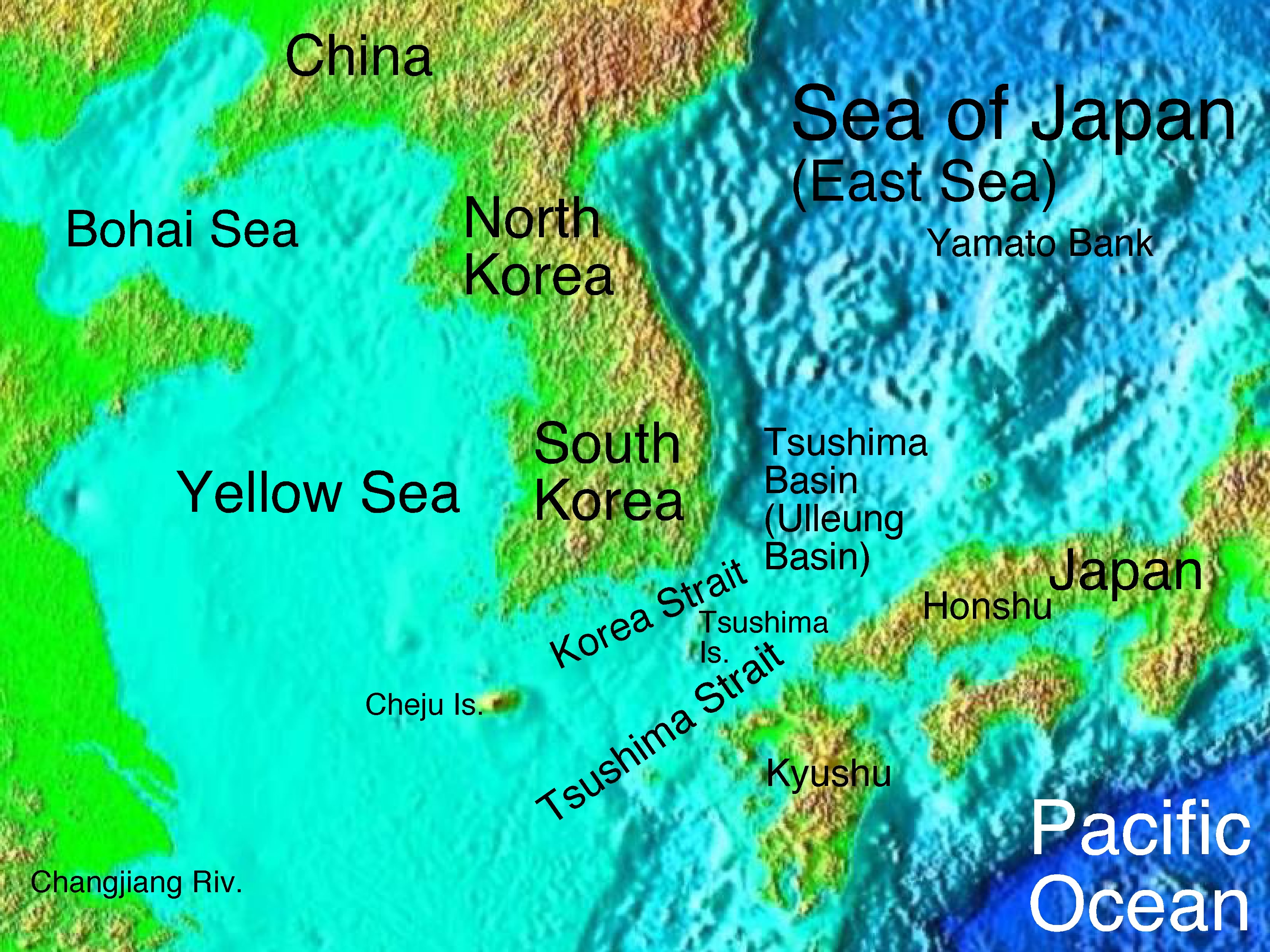 Korea Tsushima Strait descr