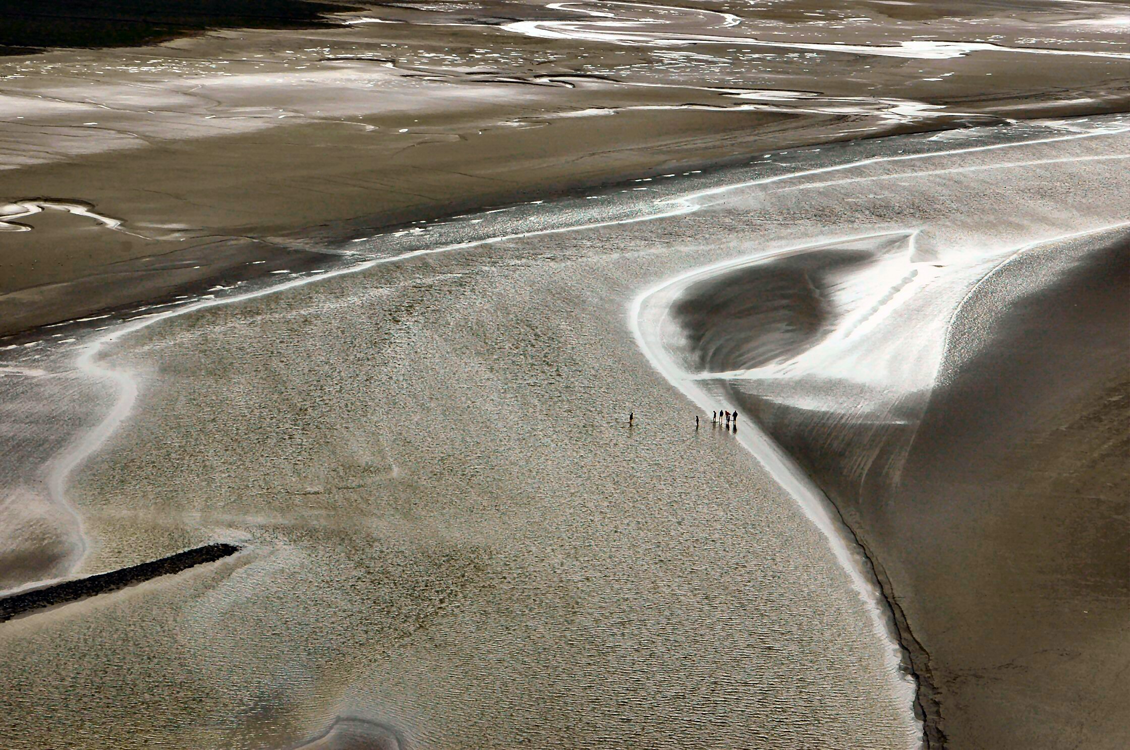 Mont saint michel effet de sel