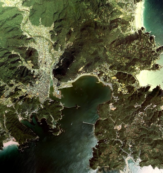 Port of Shimoda Shizuoka Aerial photograph.1976