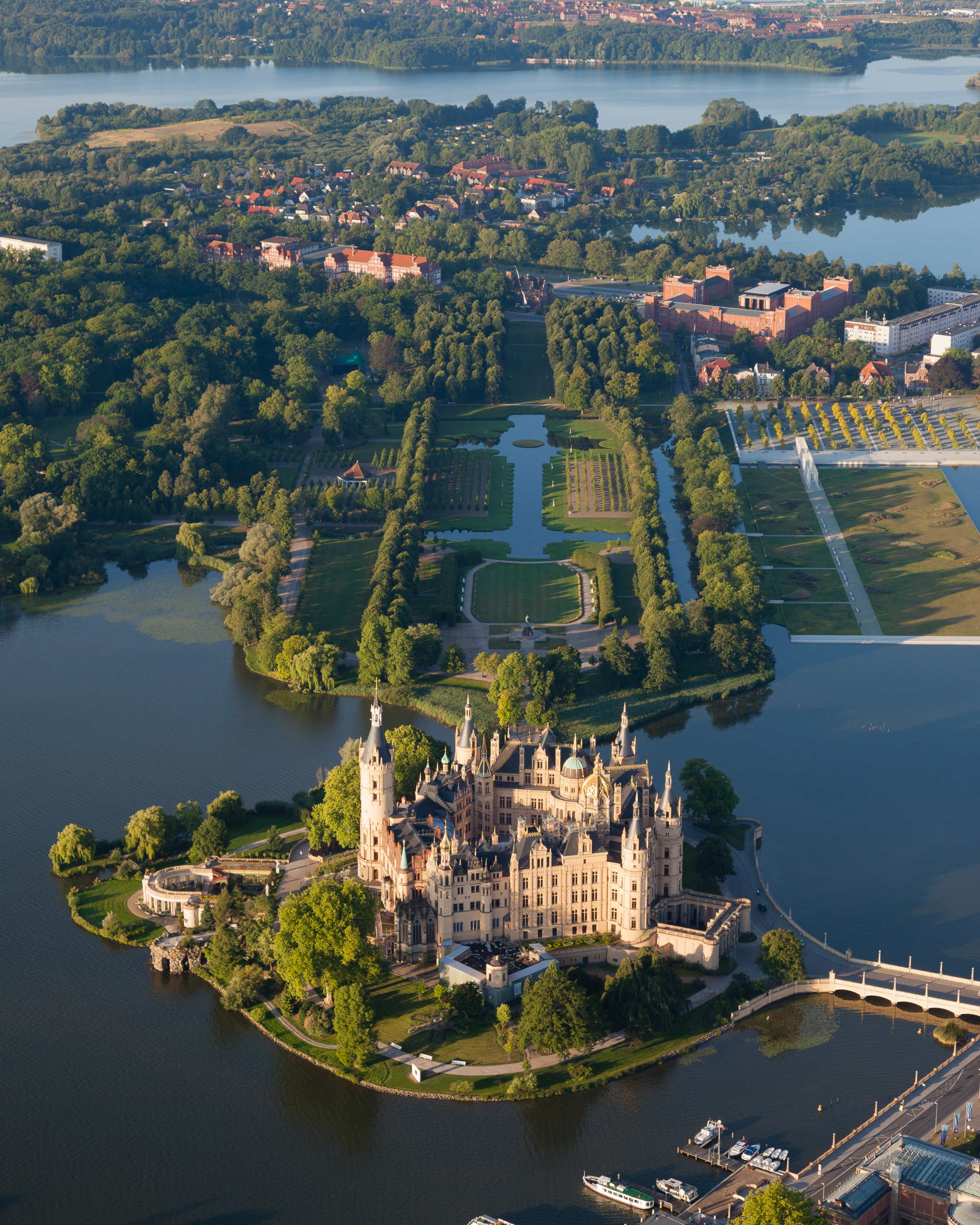 Schwerin Castle Aerial View