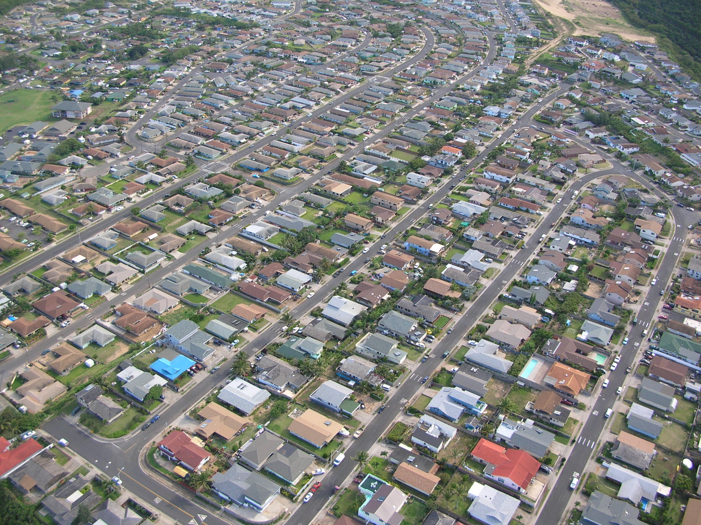 Starr 050404-5585 Aerial photograph of Hawaii