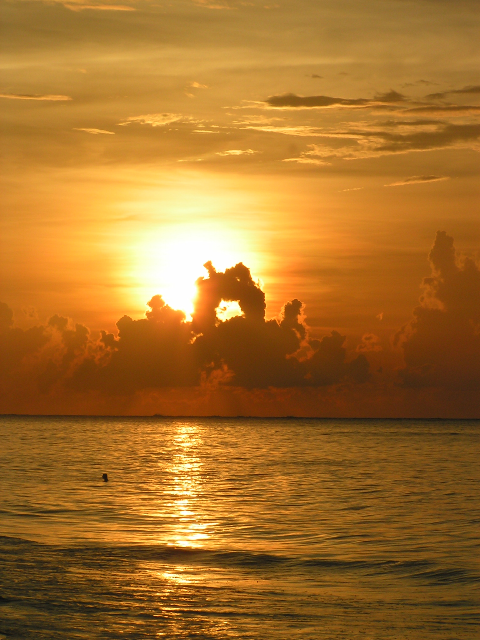 Sunset at cajo levisa, cuba