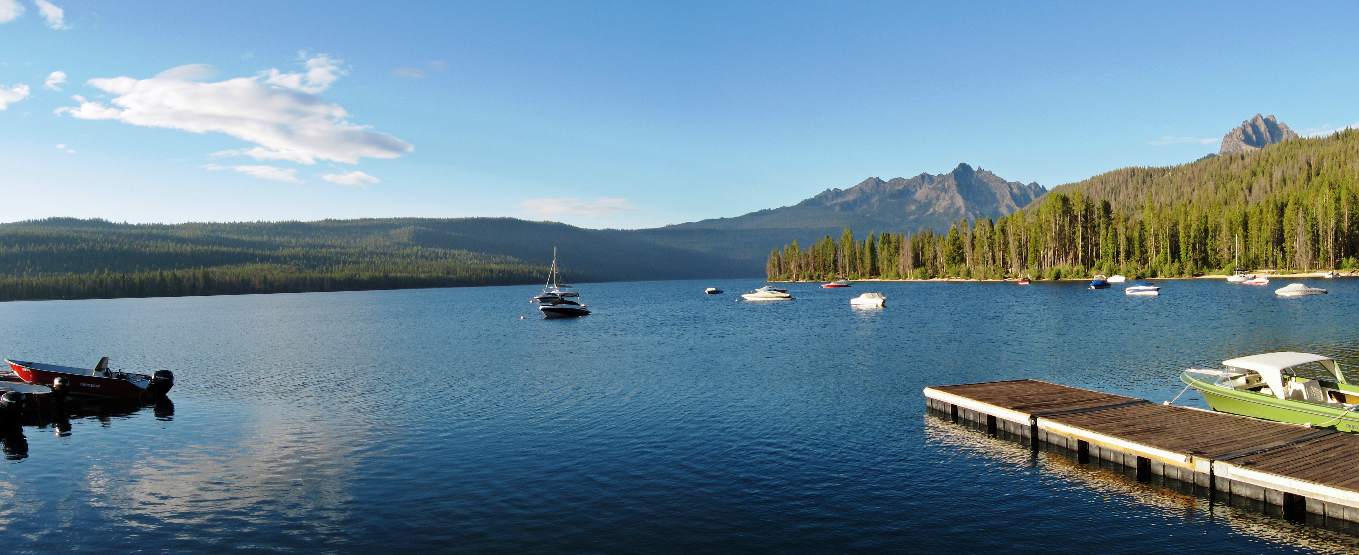 Boats in Redfish Lake