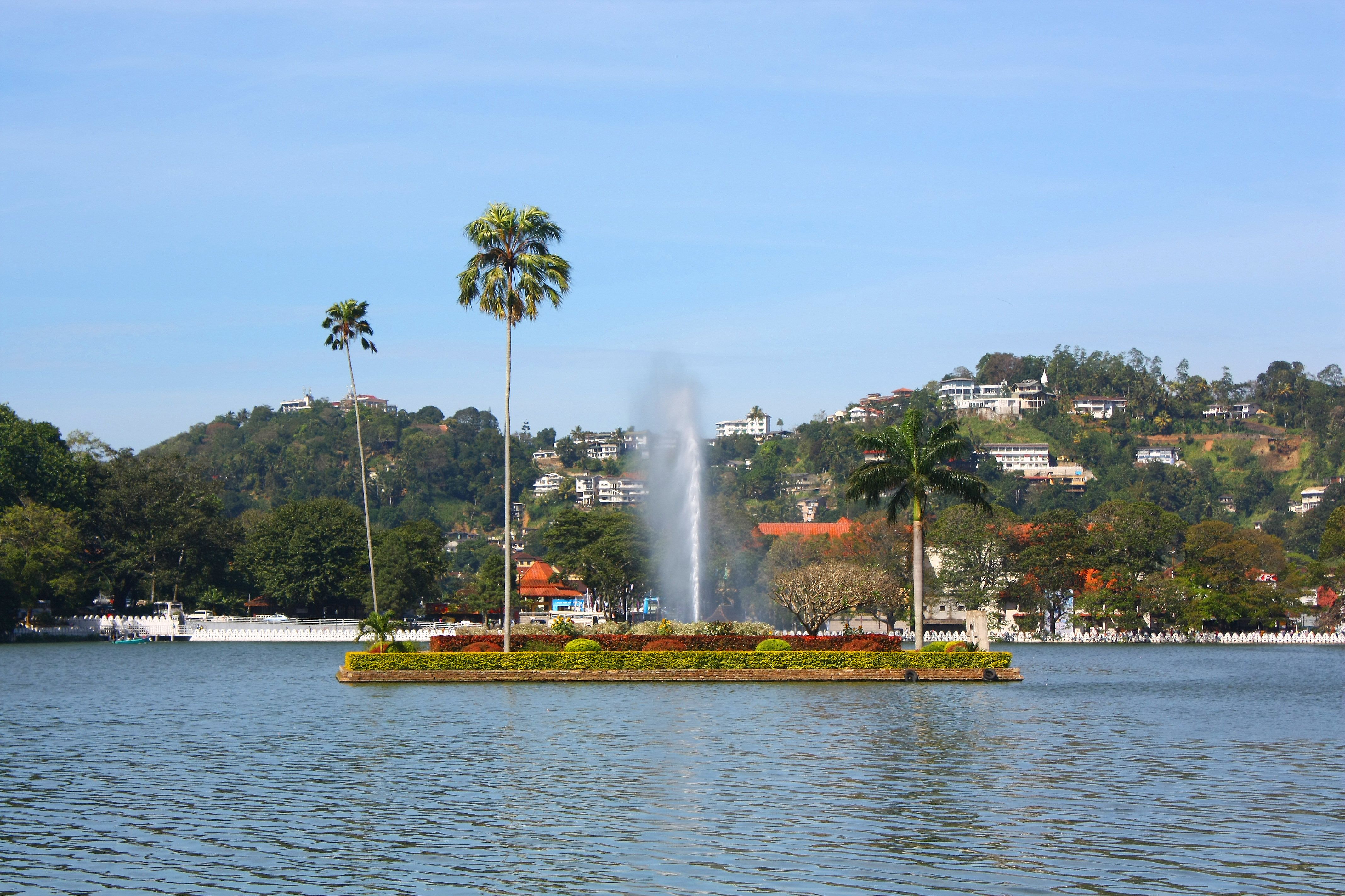 Island of Kandy lake